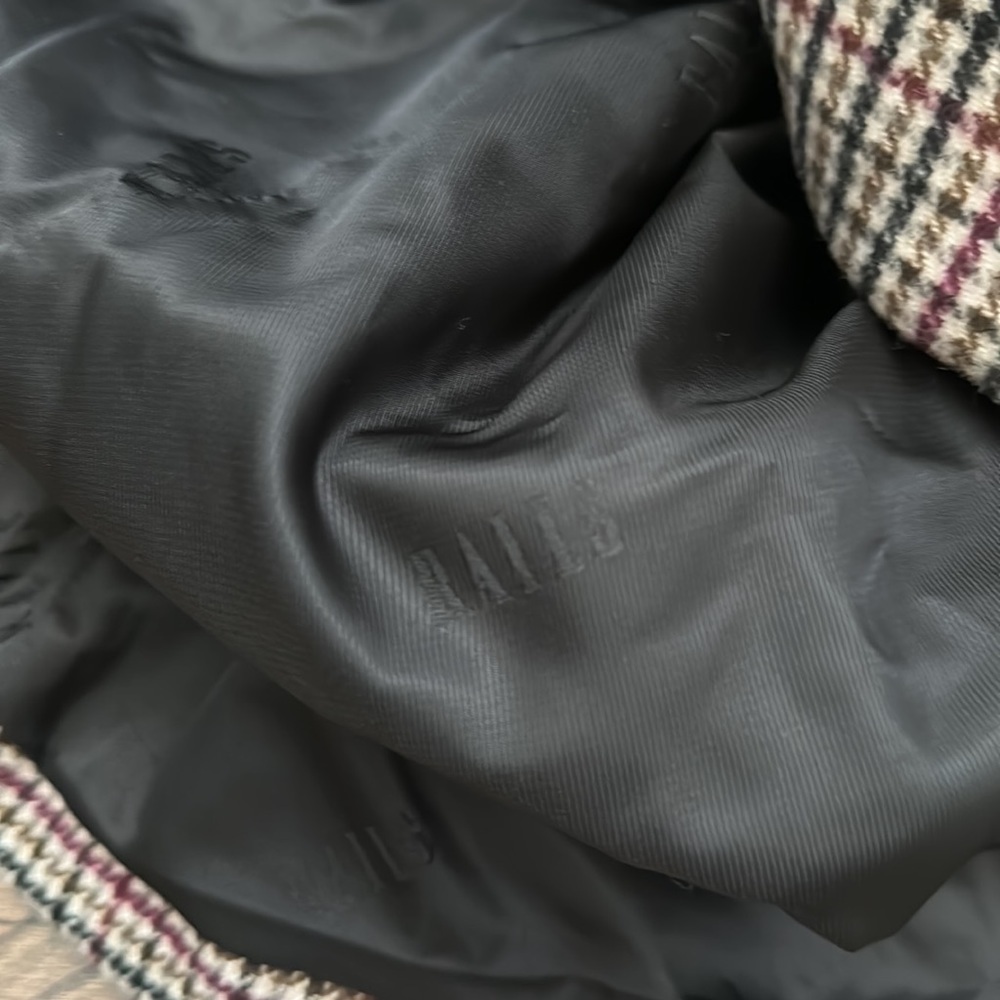 NWT Rails Sloan Houndstooth Plaid Wrap Coat Bronze Charcoal Henna - Picture 5 of 5